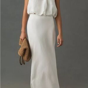 Anthropologie Tilda Maxi Slip Skirt